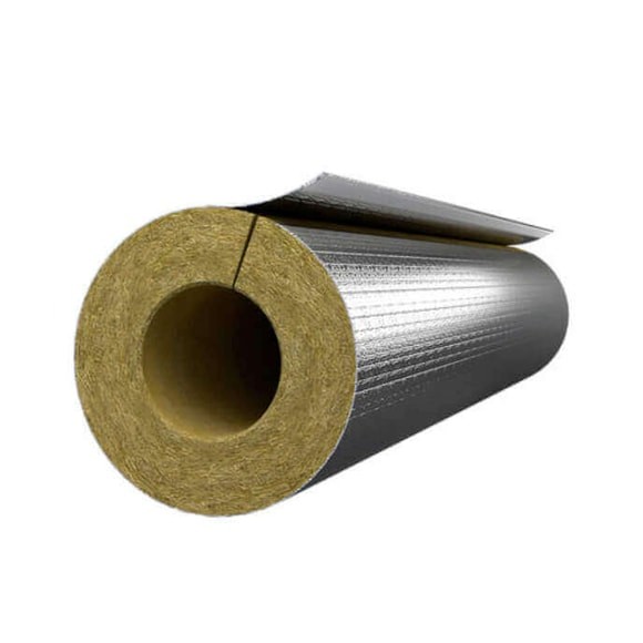 Rockwool Pipe Insulation With Alum Foil